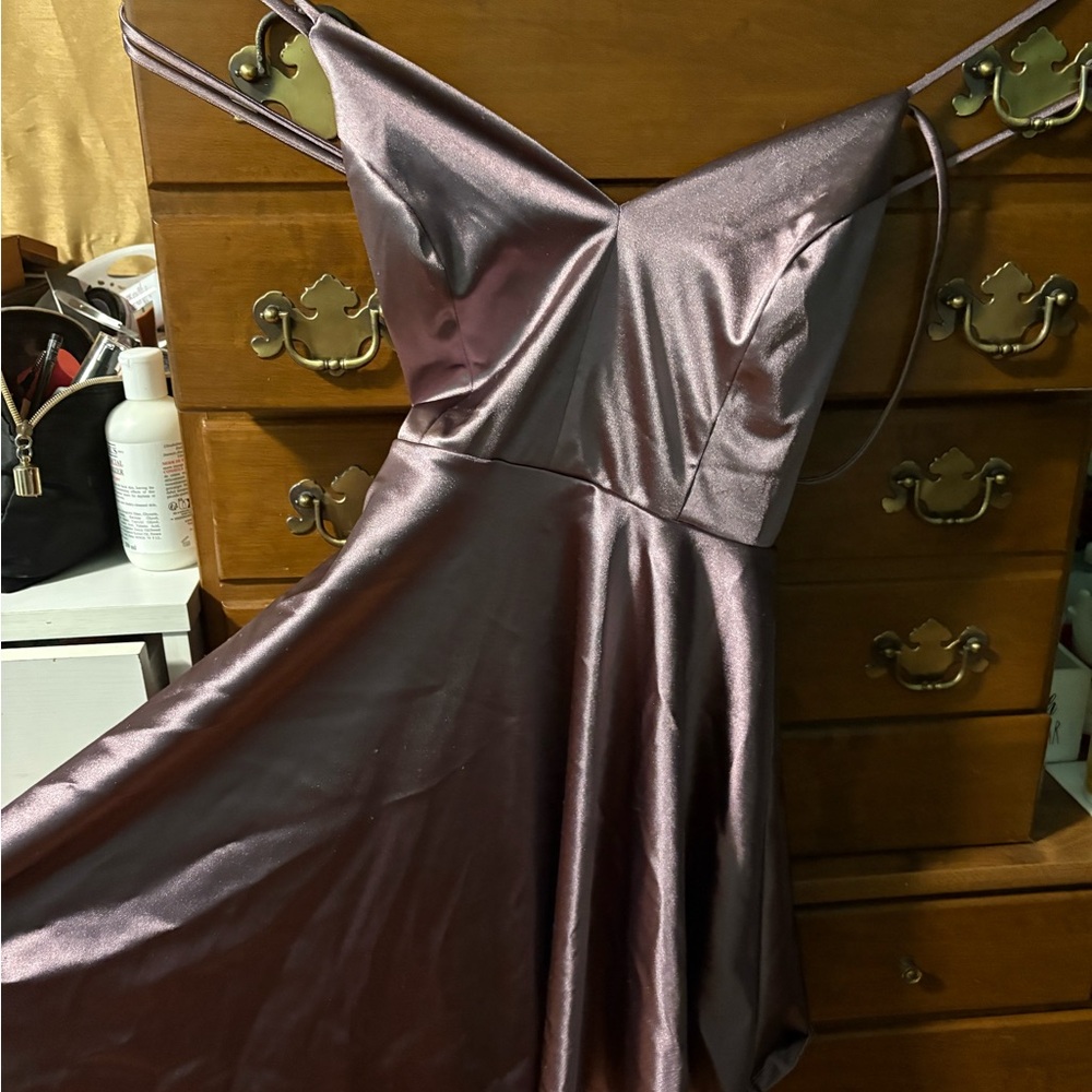 Elegant Satin Evening Dress